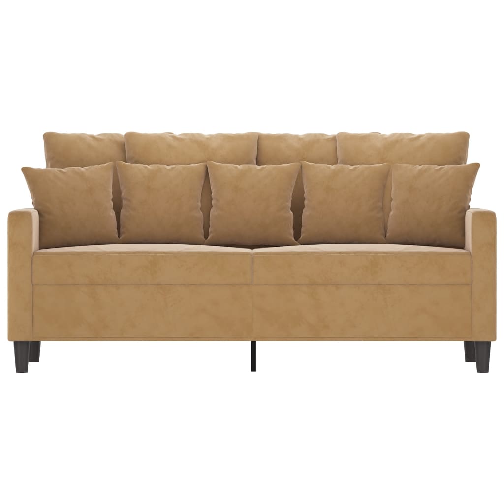 Tweezitsbank 140 cm stof bruin is nu te koop bij PeponiXL, paradijselijk wonen!