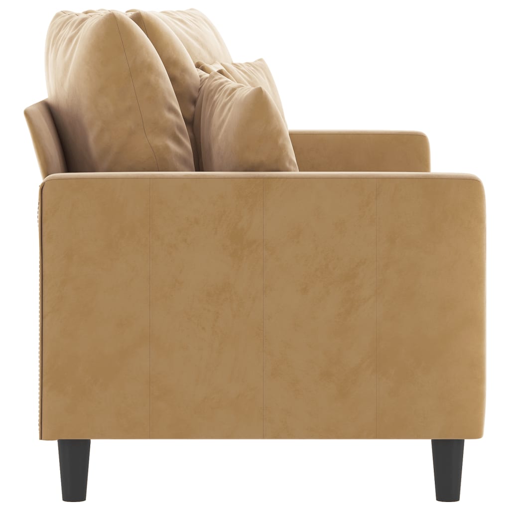 Tweezitsbank 140 cm stof bruin is nu te koop bij PeponiXL, paradijselijk wonen!