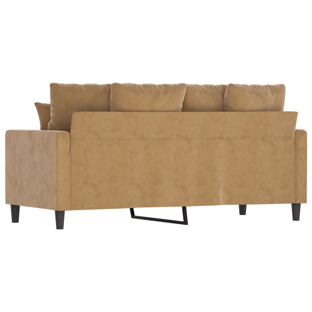 Tweezitsbank 140 cm stof bruin is nu te koop bij PeponiXL, paradijselijk wonen!