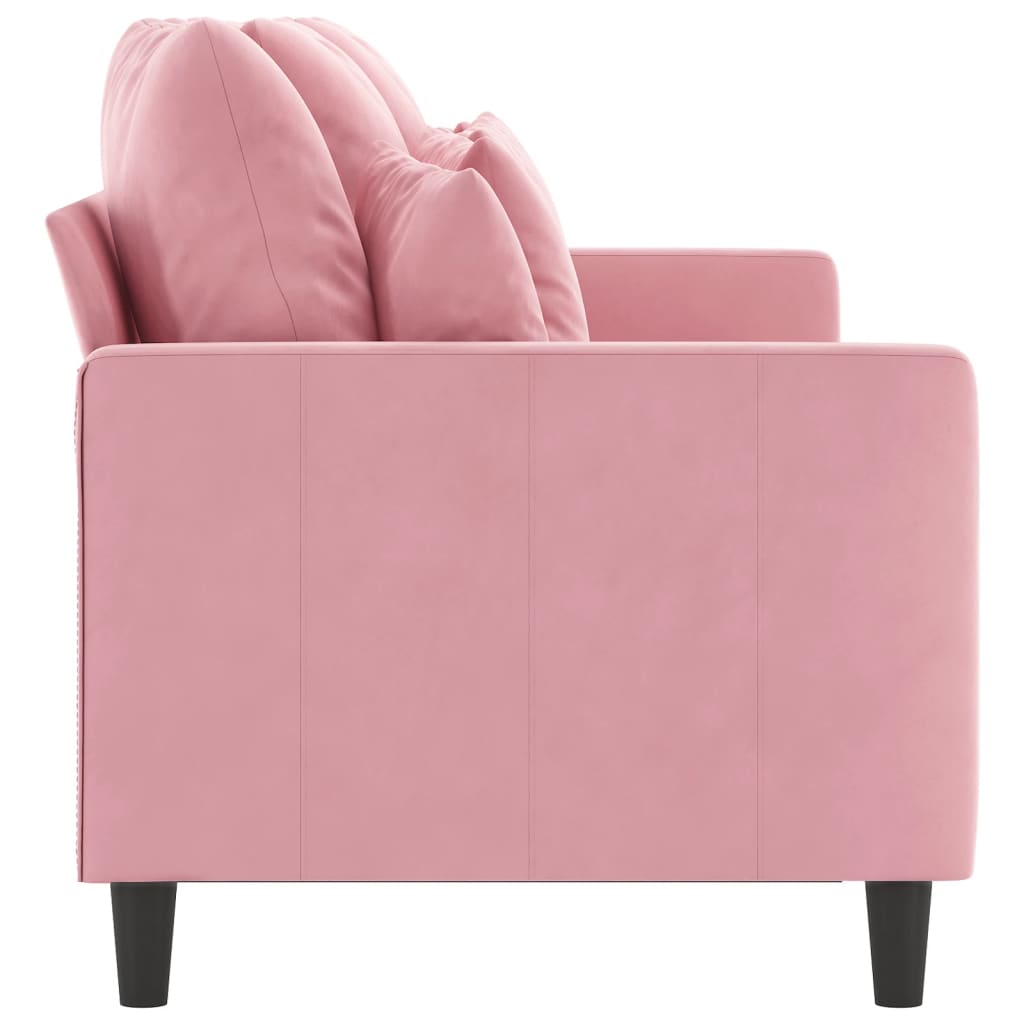 Driezitsbank 180 cm fluweel roze is nu te koop bij PeponiXL, paradijselijk wonen!