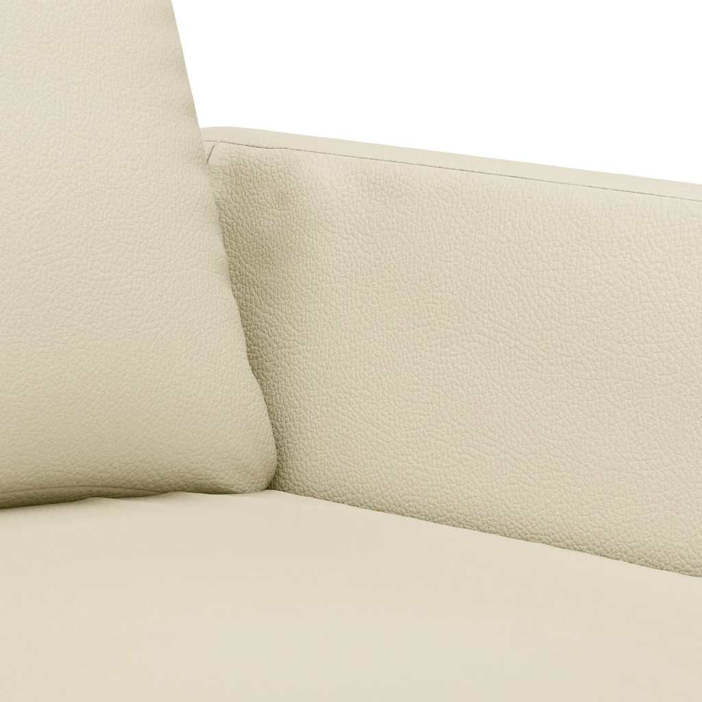 Fauteuil 60 cm kunstleer crèmekleurig is nu te koop bij PeponiXL, paradijselijk wonen!