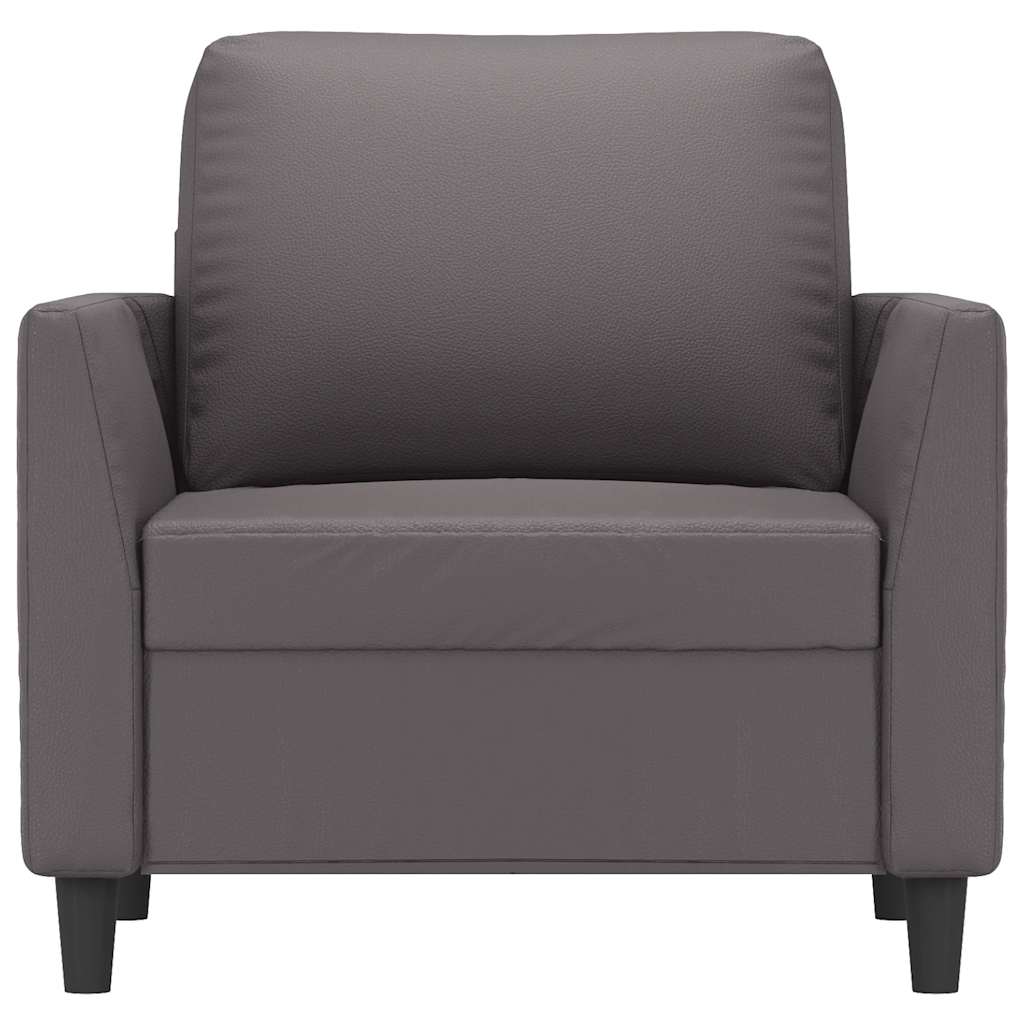 Fauteuil 60 cm kunstleer grijs is nu te koop bij PeponiXL, paradijselijk wonen!