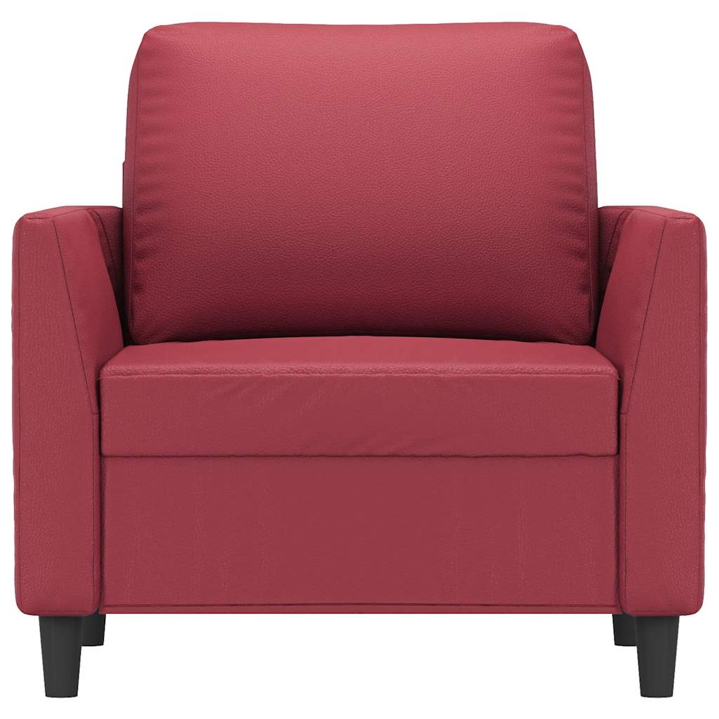 Fauteuil 60 cm kunstleer wijnrood is nu te koop bij PeponiXL, paradijselijk wonen!