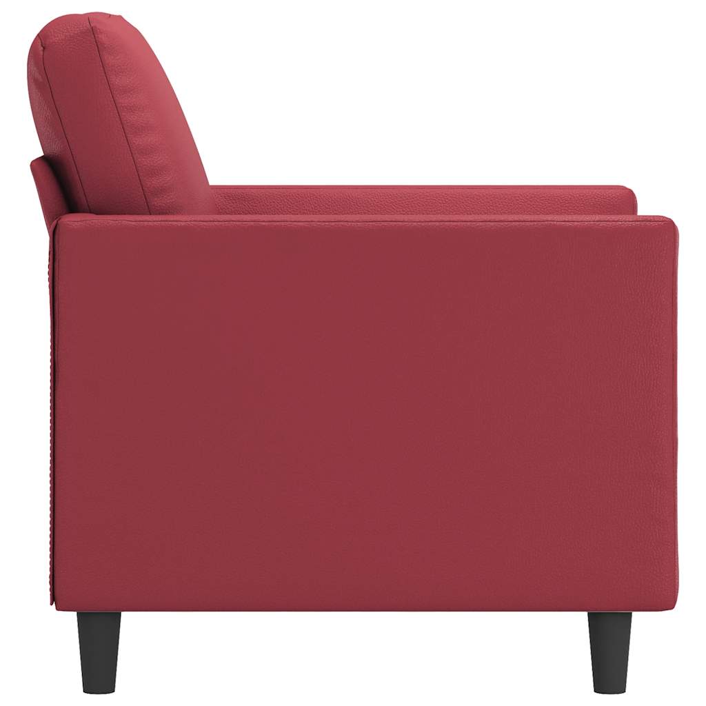 Fauteuil 60 cm kunstleer wijnrood is nu te koop bij PeponiXL, paradijselijk wonen!