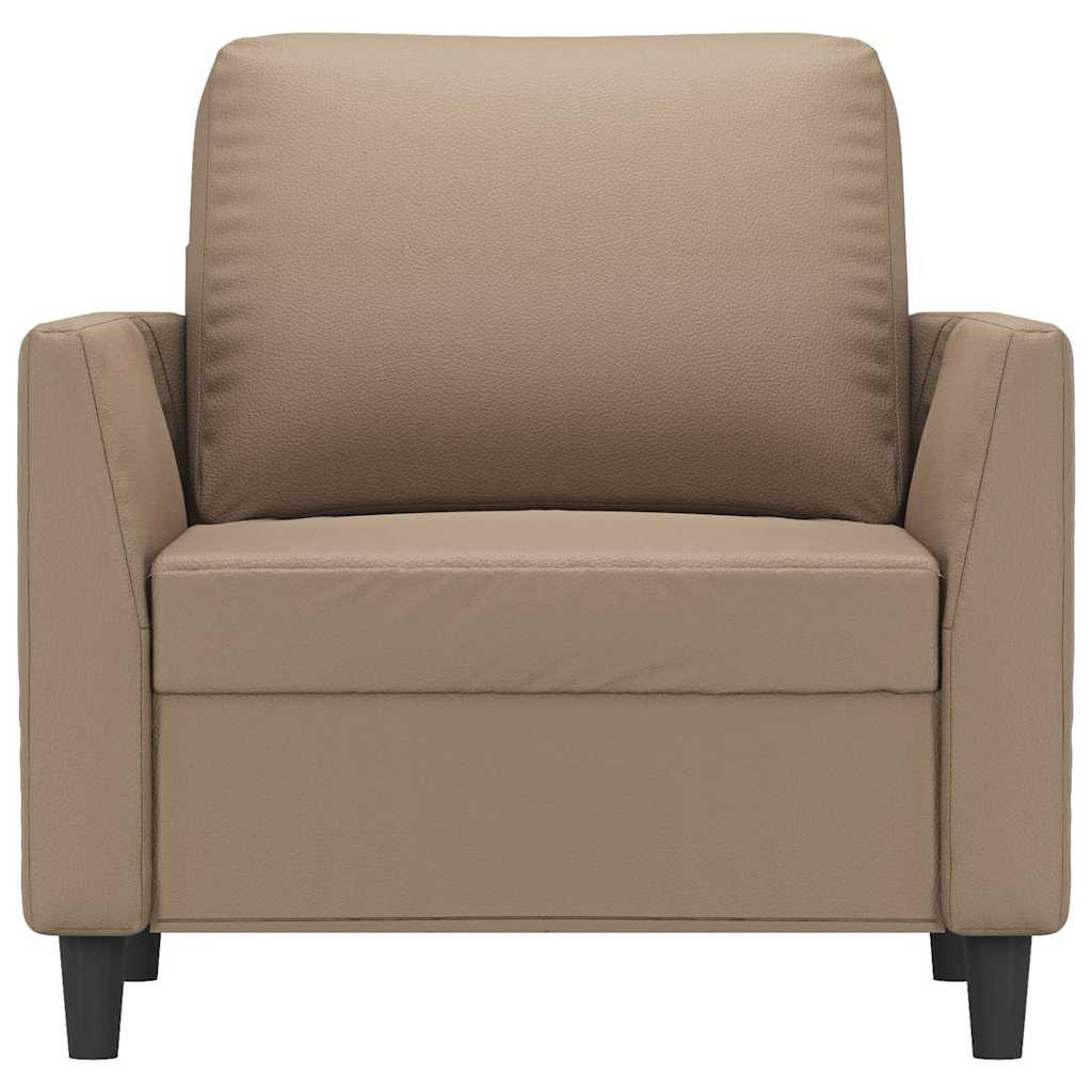 Fauteuil 60 cm kunstleer cappuccinokleurig is nu te koop bij PeponiXL, paradijselijk wonen!