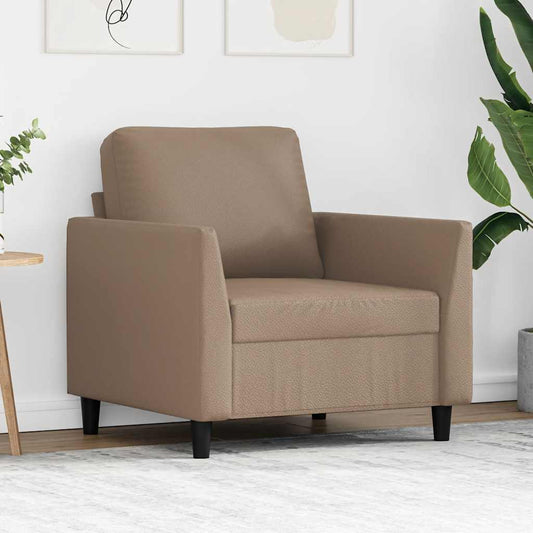 Fauteuil 60 cm kunstleer cappuccinokleurig is nu te koop bij PeponiXL, paradijselijk wonen!