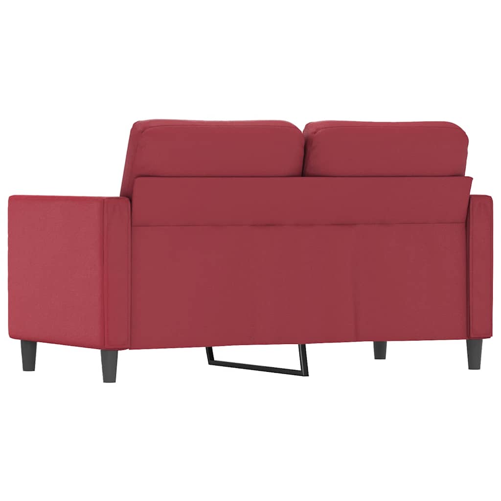 Tweezitsbank 120 cm kunstleer wijnrood is nu te koop bij PeponiXL, paradijselijk wonen!