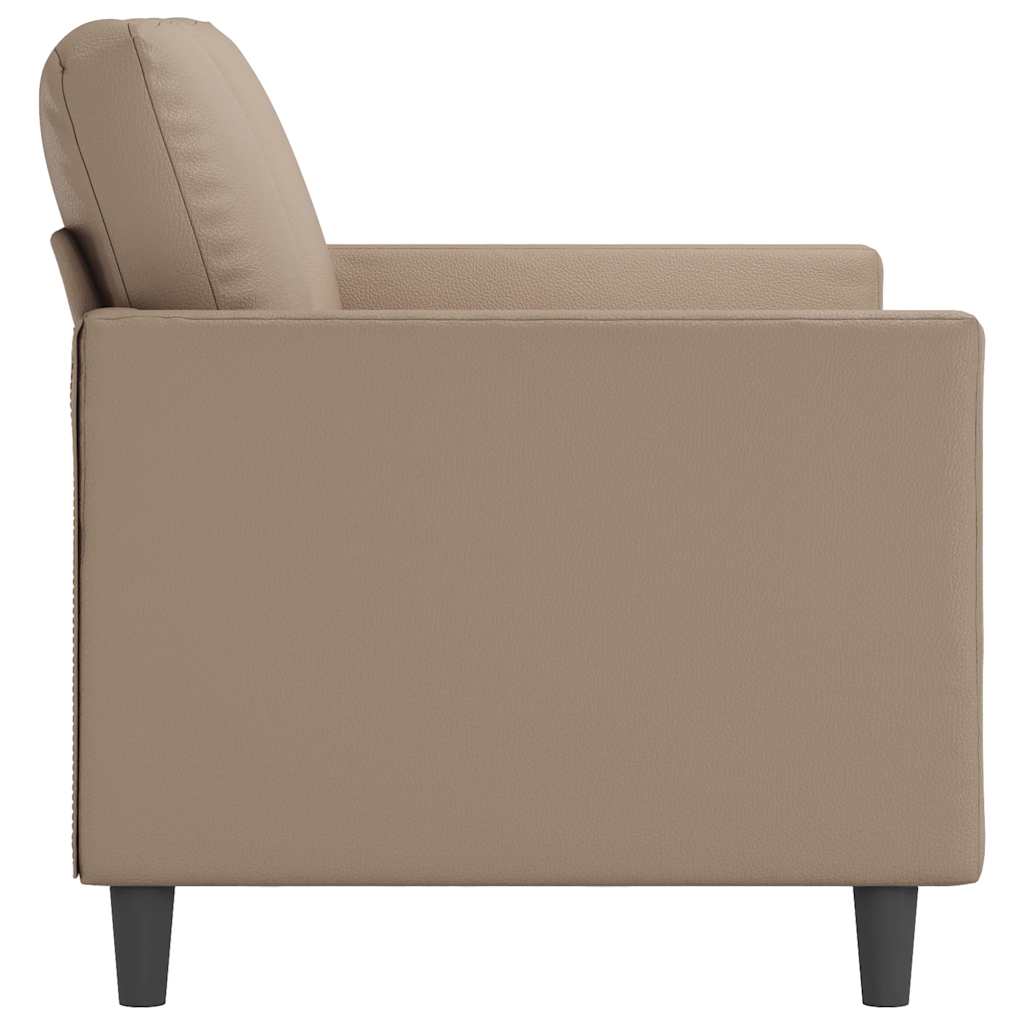 Tweezitsbank 120 cm kunstleer cappuccinokleurig is nu te koop bij PeponiXL, paradijselijk wonen!