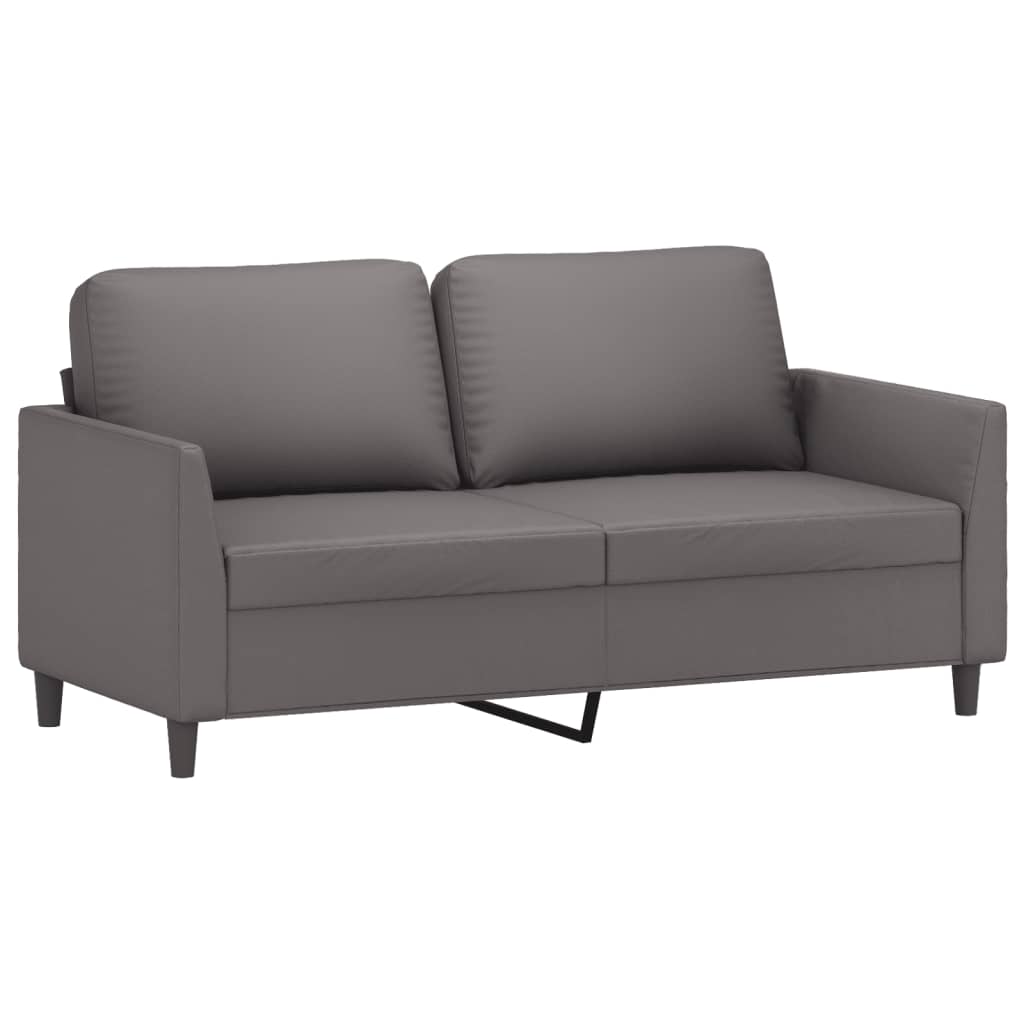 Tweezitsbank 140 cm kunstleer grijs is nu te koop bij PeponiXL, paradijselijk wonen!