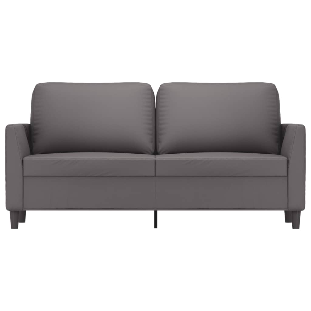 Tweezitsbank 140 cm kunstleer grijs is nu te koop bij PeponiXL, paradijselijk wonen!