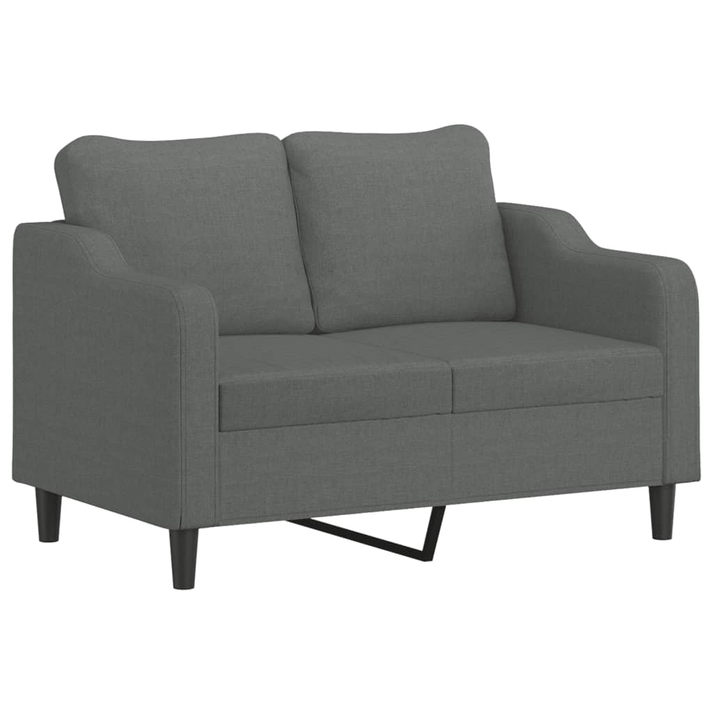 Tweezitsbank 120 cm stof donkergrijs is nu te koop bij PeponiXL, paradijselijk wonen!