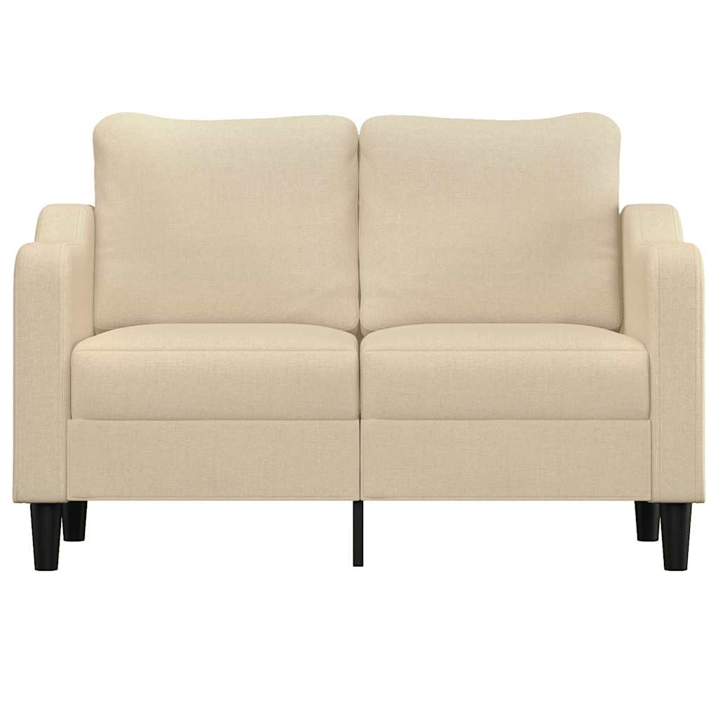 Tweezitsbank 120 cm stof crèmekleurig is nu te koop bij PeponiXL, paradijselijk wonen!