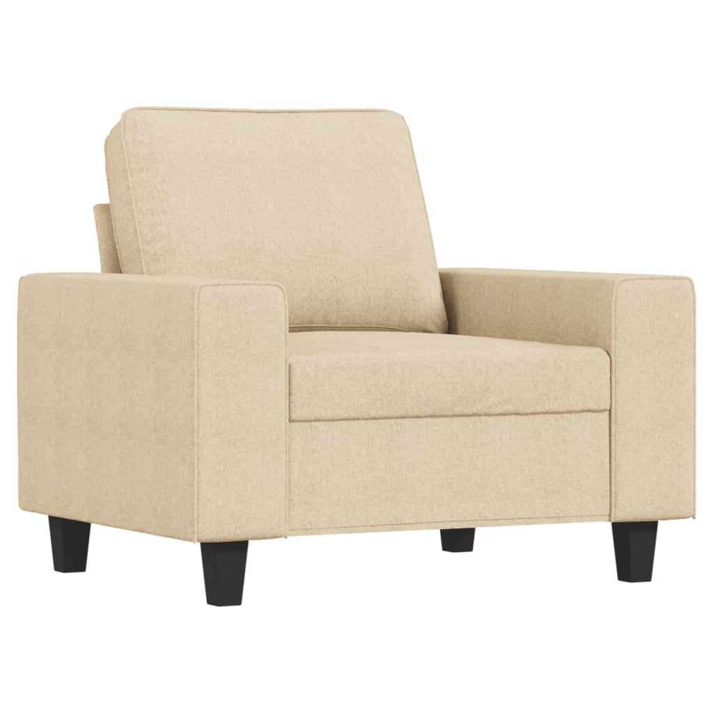 Fauteuil 60 cm stof crèmekleurig is nu te koop bij PeponiXL, paradijselijk wonen!