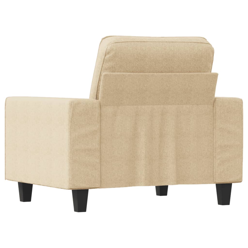 Fauteuil 60 cm stof crèmekleurig is nu te koop bij PeponiXL, paradijselijk wonen!