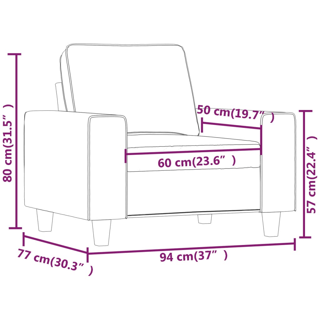 Fauteuil 60 cm stof zwart is nu te koop bij PeponiXL, paradijselijk wonen!