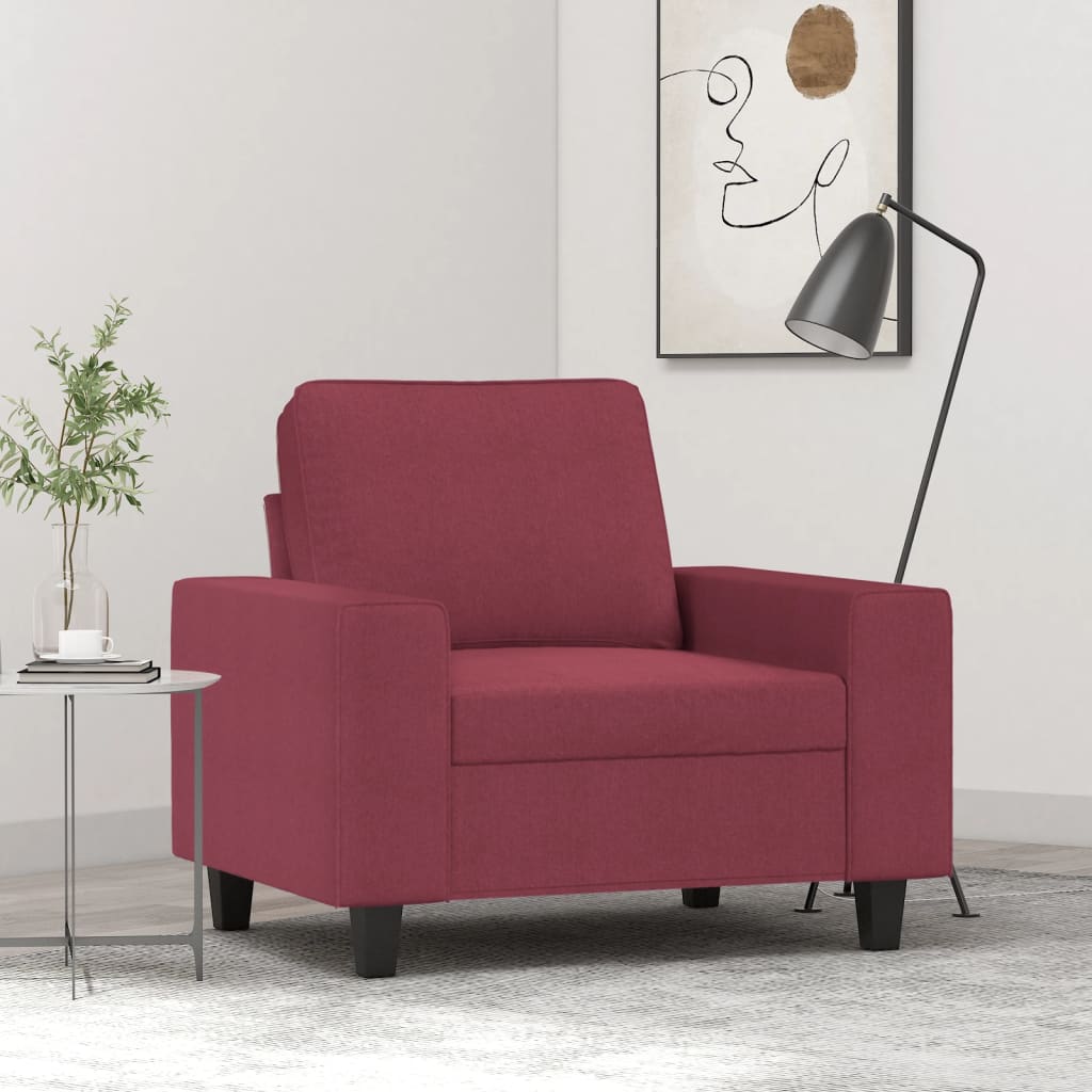 Fauteuil 60 cm stof wijnrood is nu te koop bij PeponiXL, paradijselijk wonen!