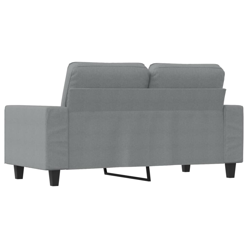 Tweezitsbank 120 cm stof lichtgrijs is nu te koop bij PeponiXL, paradijselijk wonen!