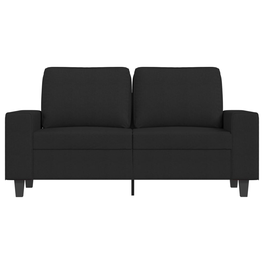 Tweezitsbank 120 cm stof zwart is nu te koop bij PeponiXL, paradijselijk wonen!