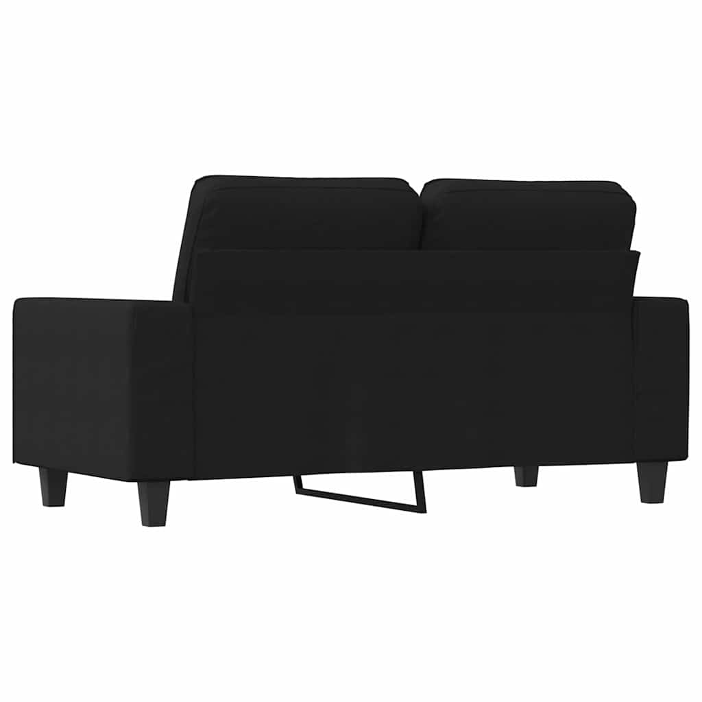 Tweezitsbank 120 cm stof zwart is nu te koop bij PeponiXL, paradijselijk wonen!