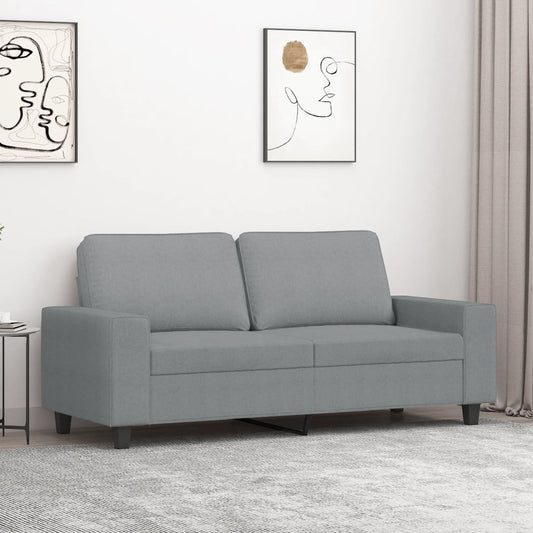 Tweezitsbank 140 cm stof lichtgrijs is nu te koop bij PeponiXL, paradijselijk wonen!