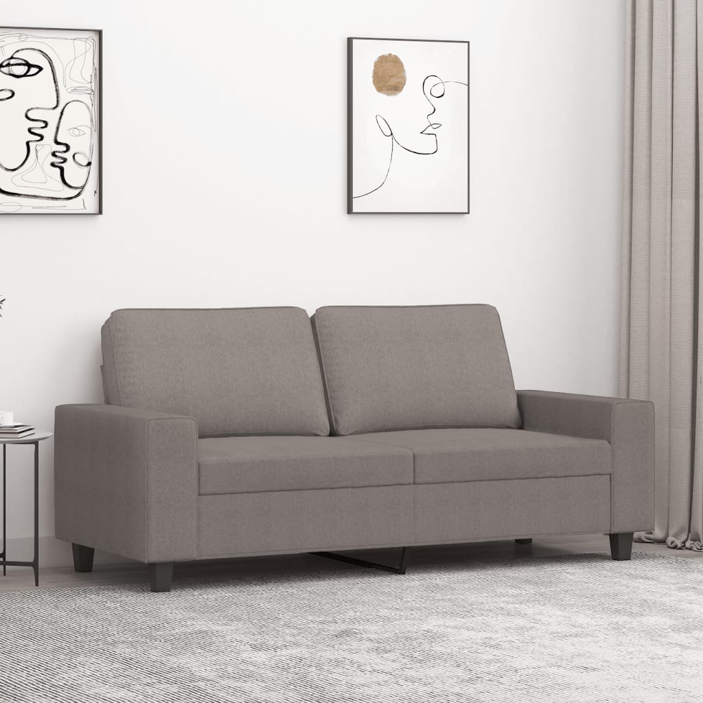 Tweezitsbank 140 cm stof taupe is nu te koop bij PeponiXL, paradijselijk wonen!