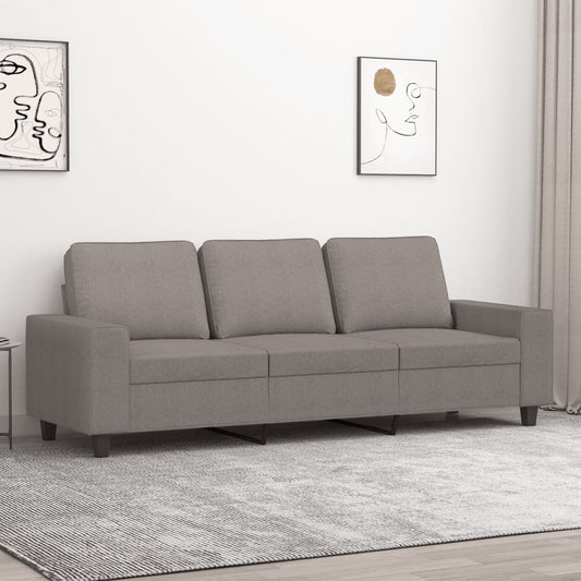 Driezitsbank 180 cm stof taupe is nu te koop bij PeponiXL, paradijselijk wonen!