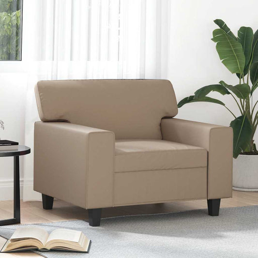 Fauteuil 60 cm kunstleer cappuccinokleurig is nu te koop bij PeponiXL, paradijselijk wonen!