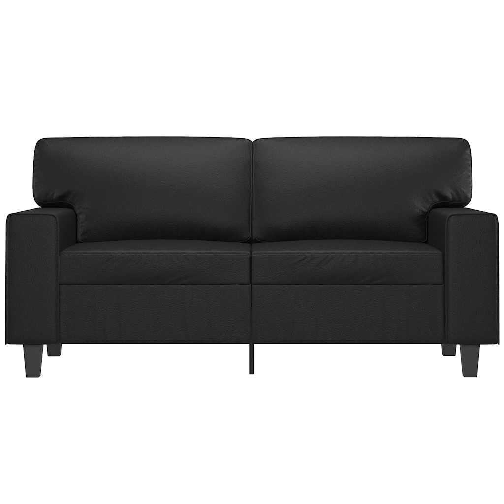 Tweezitsbank 120 cm kunstleer zwart is nu te koop bij PeponiXL, paradijselijk wonen!