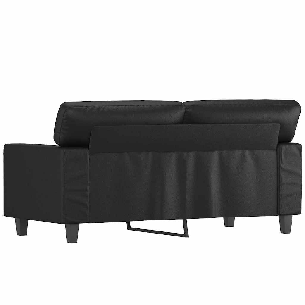 Tweezitsbank 120 cm kunstleer zwart is nu te koop bij PeponiXL, paradijselijk wonen!