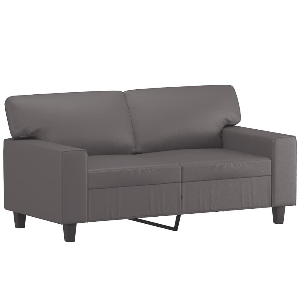 Tweezitsbank 120 cm kunstleer grijs is nu te koop bij PeponiXL, paradijselijk wonen!