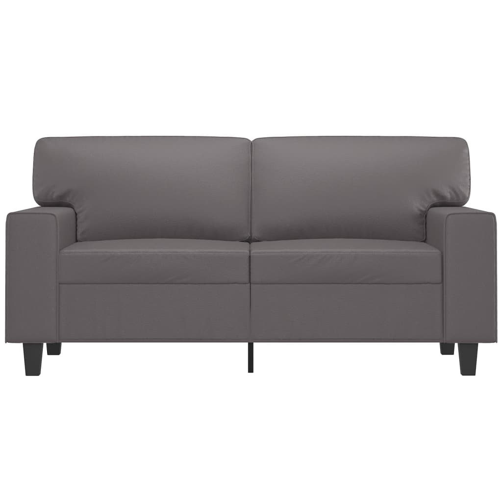 Tweezitsbank 120 cm kunstleer grijs is nu te koop bij PeponiXL, paradijselijk wonen!