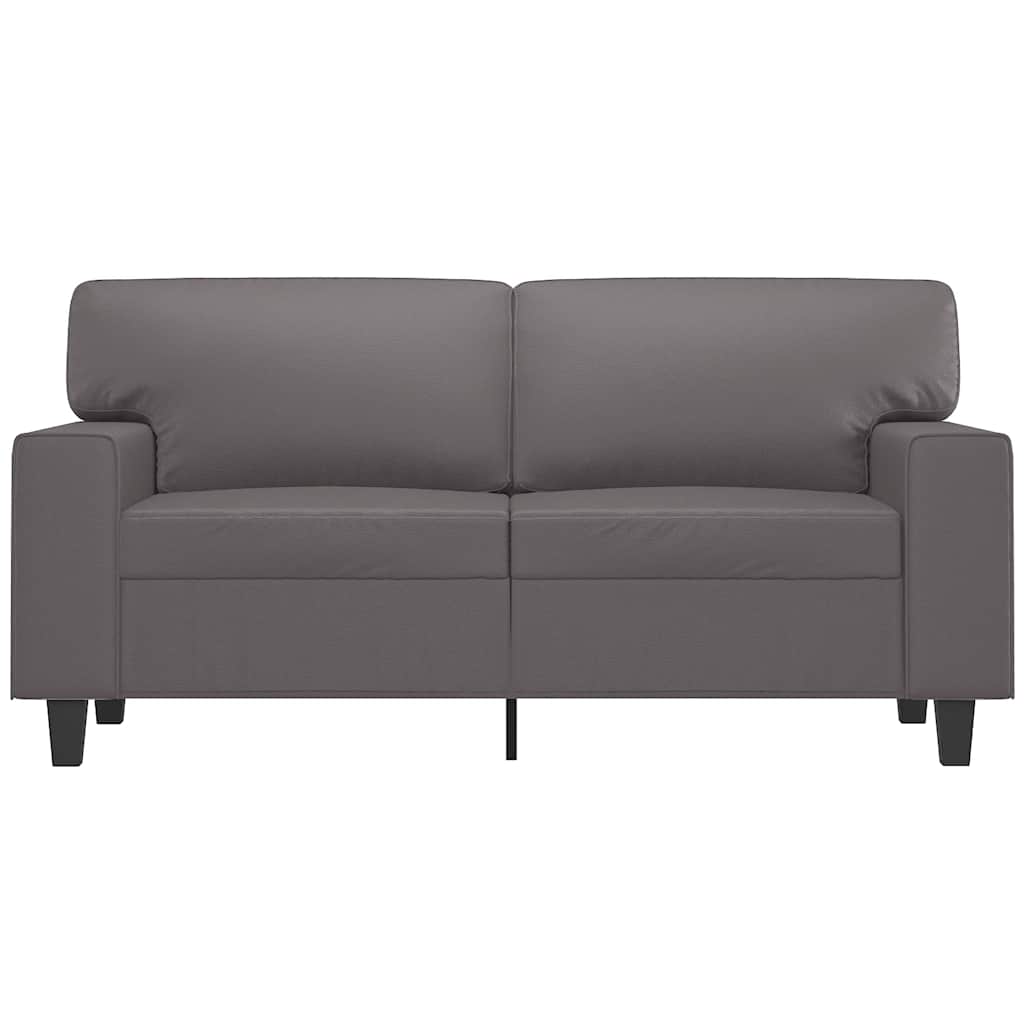 Tweezitsbank 120 cm kunstleer grijs is nu te koop bij PeponiXL, paradijselijk wonen!