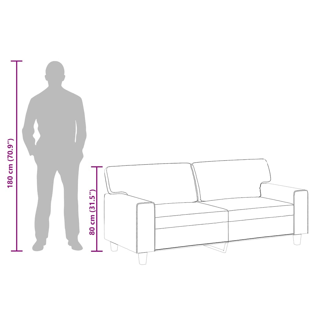 Tweezitsbank 140 cm kunstleer crèmekleurig is nu te koop bij PeponiXL, paradijselijk wonen!