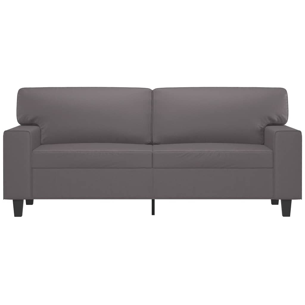 Tweezitsbank 140 cm kunstleer grijs is nu te koop bij PeponiXL, paradijselijk wonen!