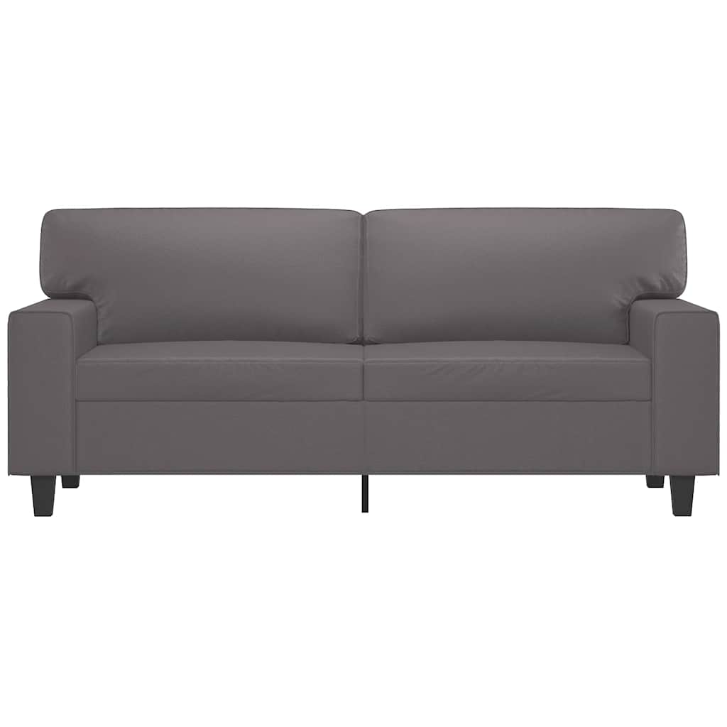 Tweezitsbank 140 cm kunstleer grijs is nu te koop bij PeponiXL, paradijselijk wonen!