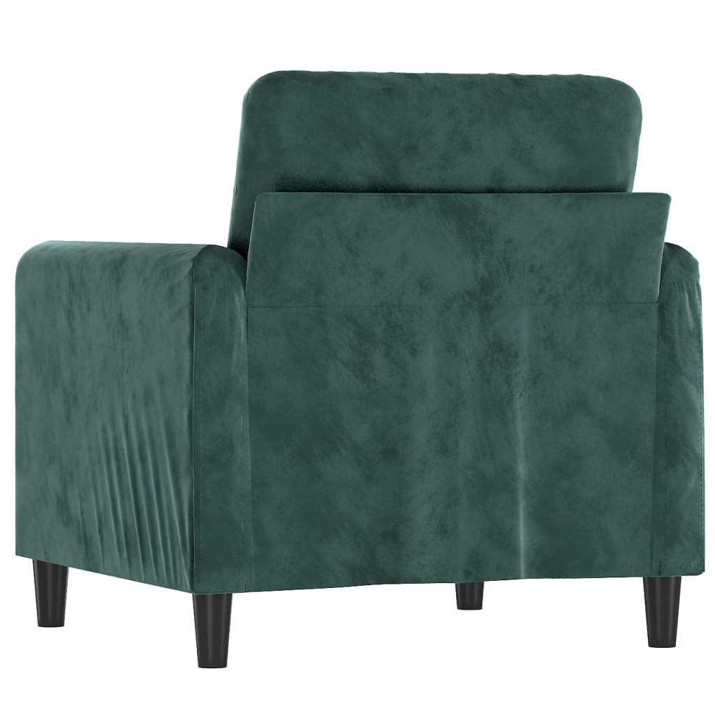 Fauteuil 60 cm fluweel donkergroen is nu te koop bij PeponiXL, paradijselijk wonen!