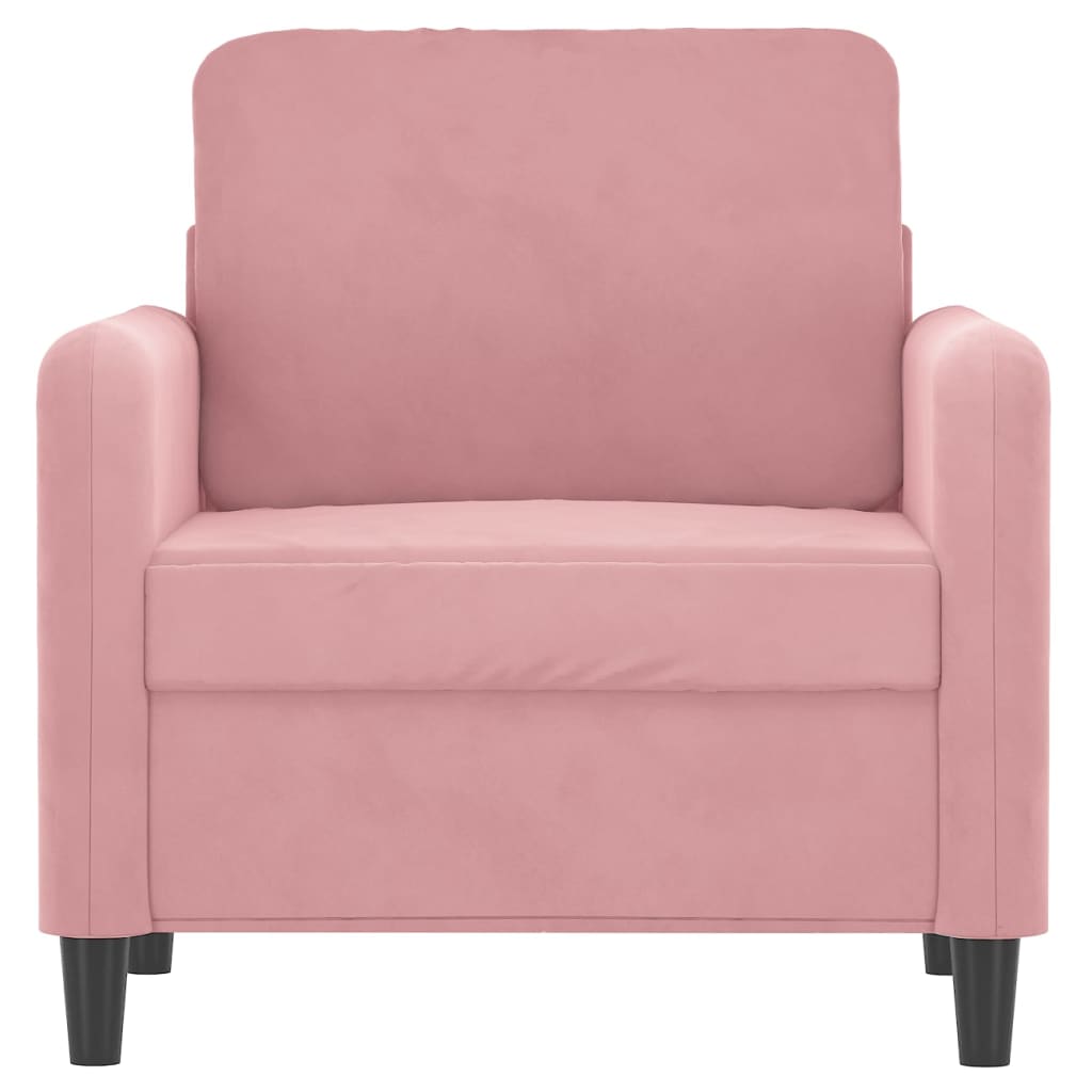 Fauteuil 60 cm fluweel roze is nu te koop bij PeponiXL, paradijselijk wonen!