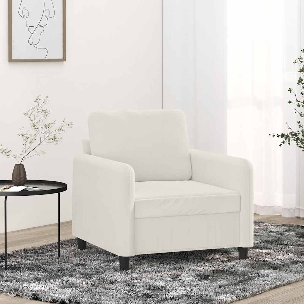 Fauteuil 60 cm fluweel crèmekleurig is nu te koop bij PeponiXL, paradijselijk wonen!