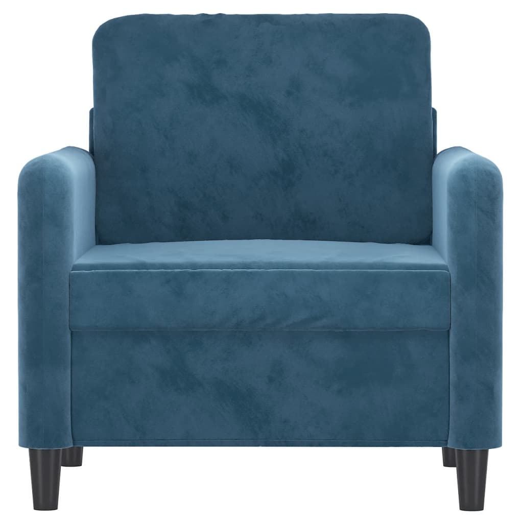 Fauteuil 60 cm fluweel blauw is nu te koop bij PeponiXL, paradijselijk wonen!