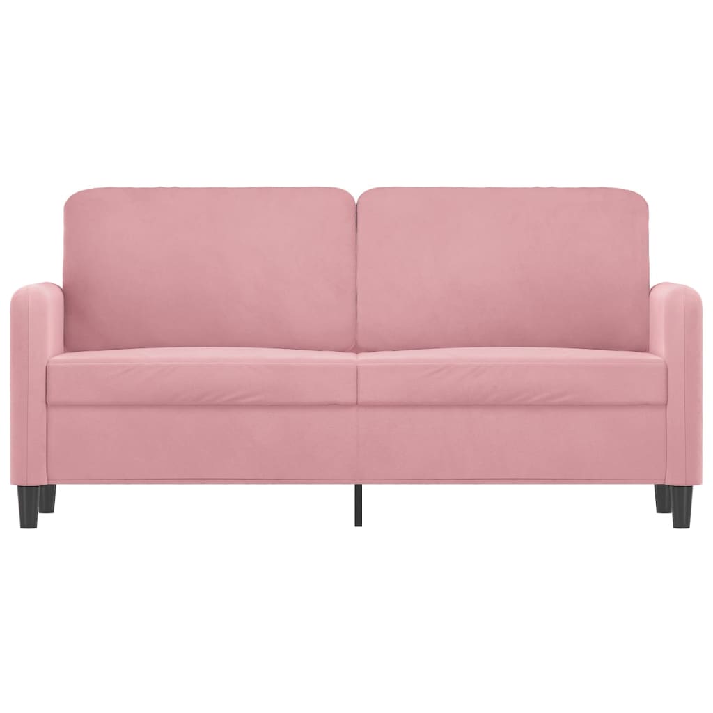 Tweezitsbank 140 cm fluweel roze is nu te koop bij PeponiXL, paradijselijk wonen!