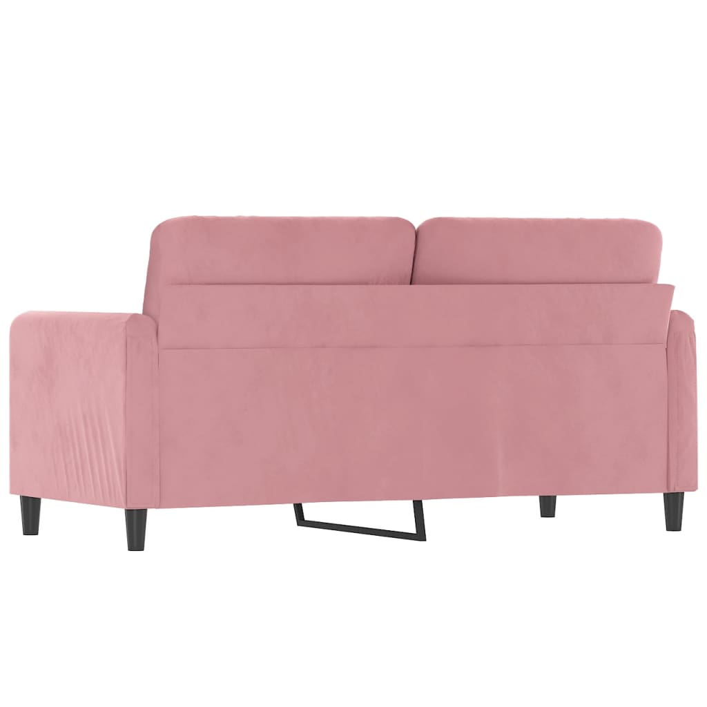 Tweezitsbank 140 cm fluweel roze is nu te koop bij PeponiXL, paradijselijk wonen!