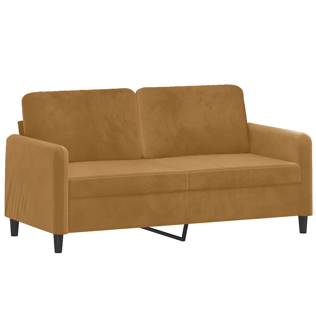 Tweezitsbank 140 cm stof bruin is nu te koop bij PeponiXL, paradijselijk wonen!
