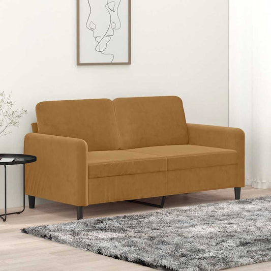 Tweezitsbank 140 cm stof bruin is nu te koop bij PeponiXL, paradijselijk wonen!