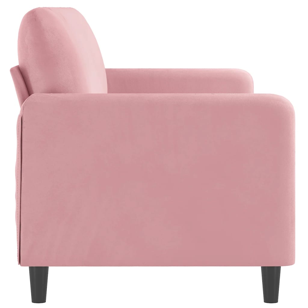 Driezitsbank 180 cm fluweel roze is nu te koop bij PeponiXL, paradijselijk wonen!