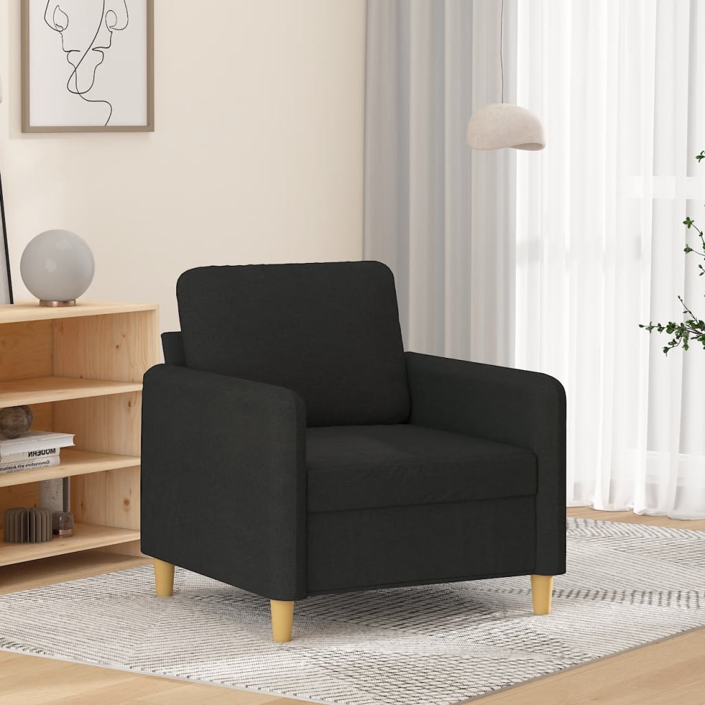 Fauteuil 60 cm stof zwart is nu te koop bij PeponiXL, paradijselijk wonen!
