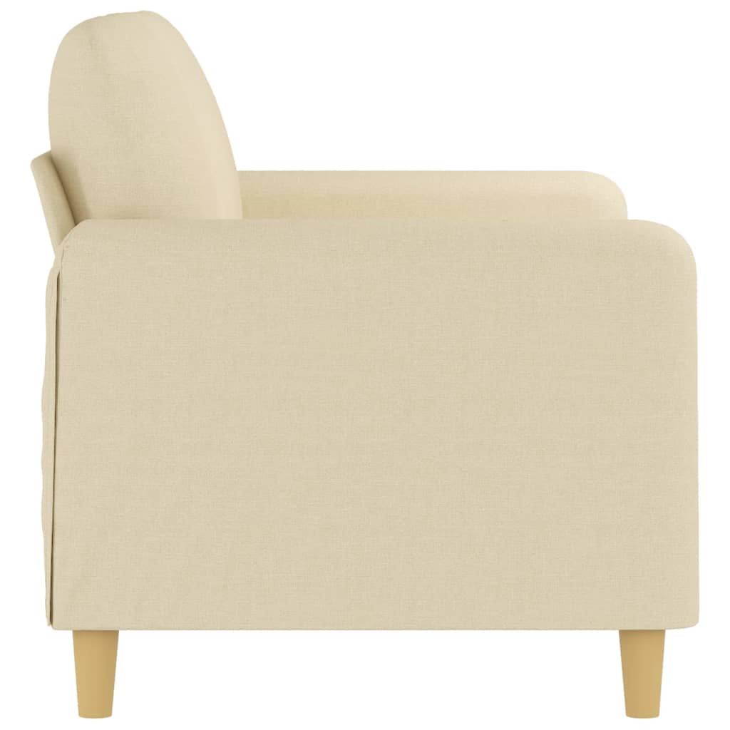 Tweezitsbank 120 cm stof crèmekleurig is nu te koop bij PeponiXL, paradijselijk wonen!