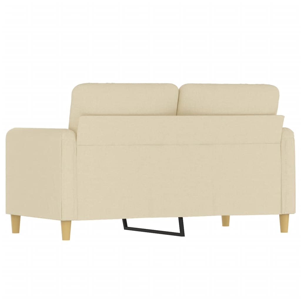 Tweezitsbank 120 cm stof crèmekleurig is nu te koop bij PeponiXL, paradijselijk wonen!
