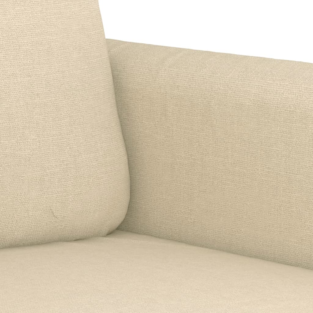 Tweezitsbank 120 cm stof crèmekleurig is nu te koop bij PeponiXL, paradijselijk wonen!