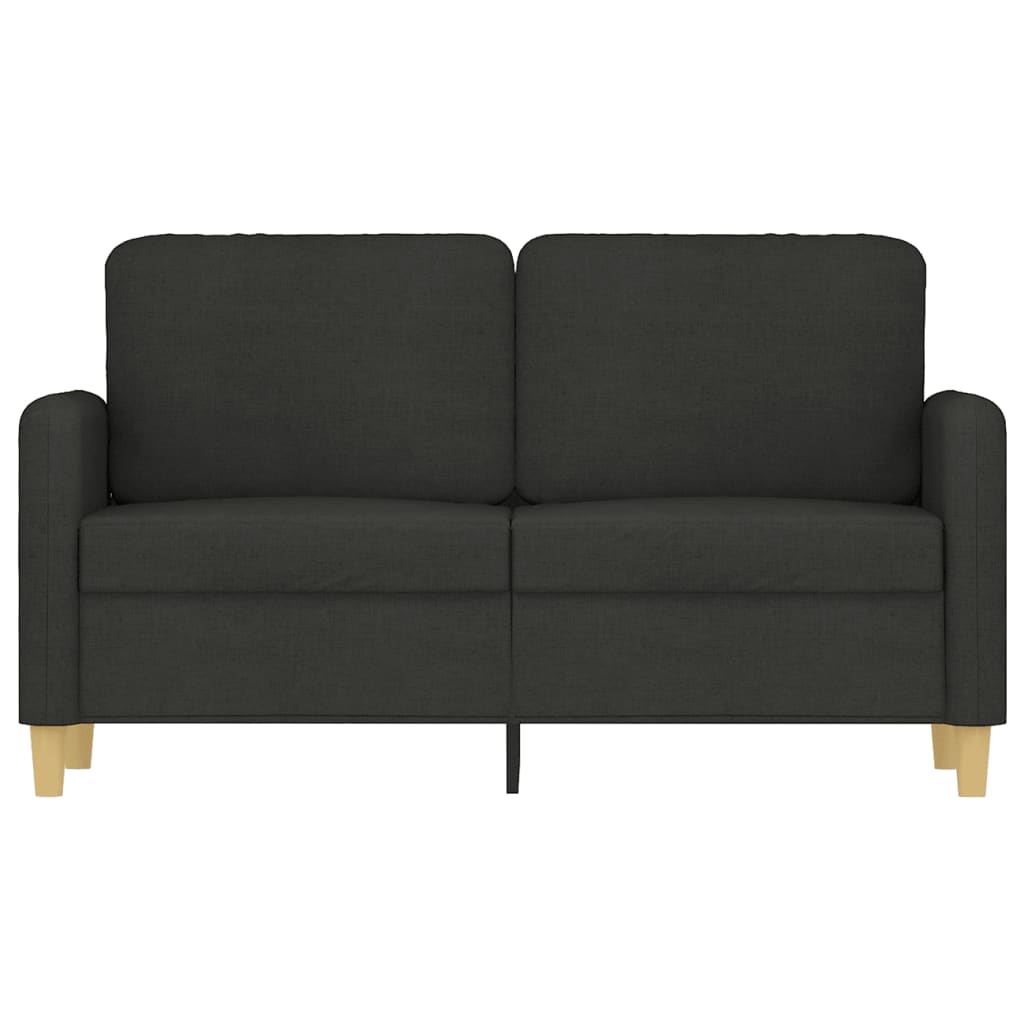 Tweezitsbank 120 cm stof zwart is nu te koop bij PeponiXL, paradijselijk wonen!