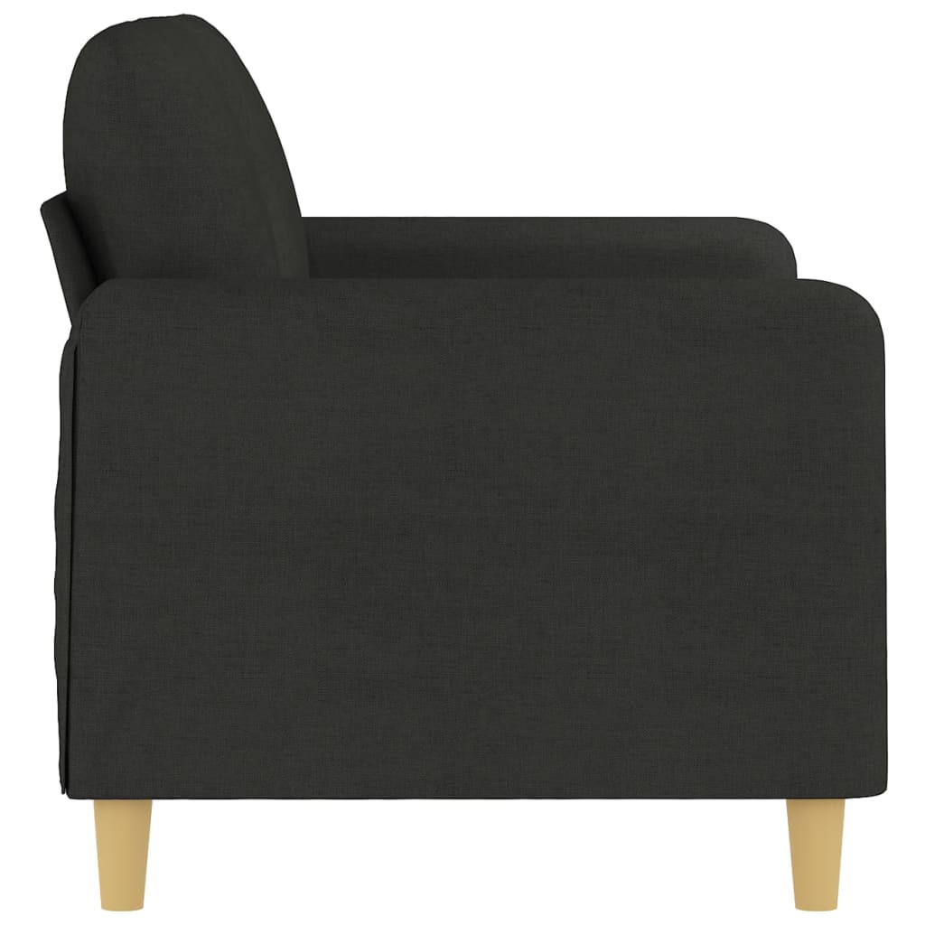 Tweezitsbank 120 cm stof zwart is nu te koop bij PeponiXL, paradijselijk wonen!